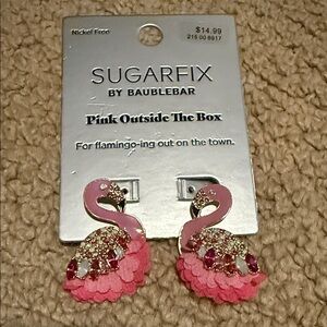 Sugarfix by BaubleBar Pink Flamingo Earrings ***brand new***